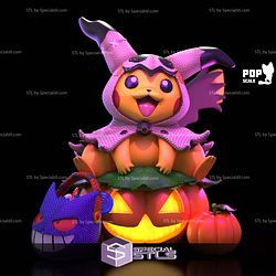 Mimikyu Pikachu Pumpkin Halloween STL Files