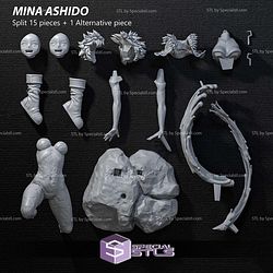 Mina Ashido Up Side Down STL Files