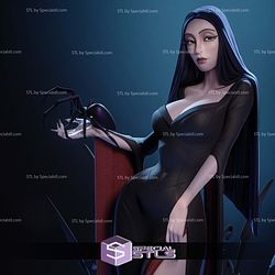 Morticia The Addams Family 280mm STL Files