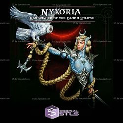 Nyxoria Harbringer of The Blood Eclipse Bust STL Files