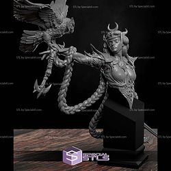 Nyxoria Harbringer of The Blood Eclipse Bust STL Files