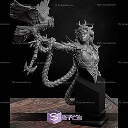 Nyxoria Harbringer of The Blood Eclipse Bust STL Files