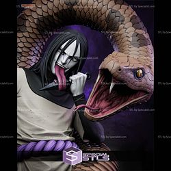 Orochimaru Snake 360mm STL Files