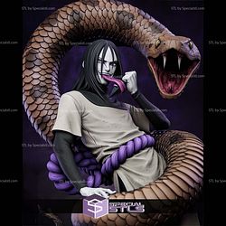 Orochimaru Snake 360mm STL Files