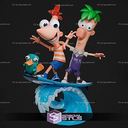 Phineas and Ferb Diorama 298mm STL Files
