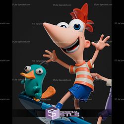 Phineas and Ferb Diorama 298mm STL Files