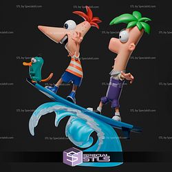 Phineas and Ferb Diorama 298mm STL Files