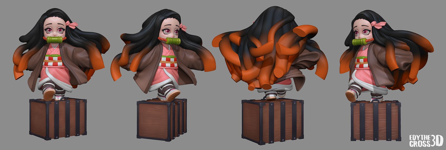 STL file Nezuko Kamado 🍪・3D printer design to download・Cults