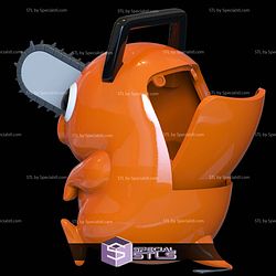 Pochita Popcorn Bucket Container STL Files