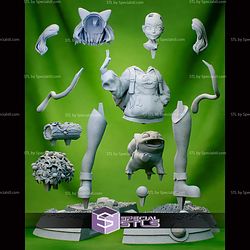 PokeGal Bulbasaur Girl Fanart STL Files