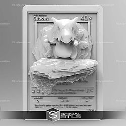 Pokemon 3D Card Collection Cubone STL