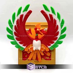 Pokemon Ruby Gameboy Gold Cartridge Ho Oh STL