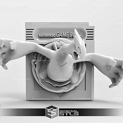 Pokemon Ruby Gameboy Silver Cartridge Lugia STL
