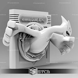 Pokemon Ruby Gameboy Silver Cartridge Lugia STL