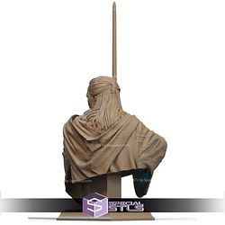 Qui Gon Jinn and Lightsaber Bust STL Files