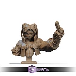 Rebecca Bad Word Machine Hand Bust STL Files