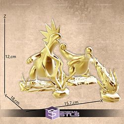 Relaxaurus Lux and Relaxaurus Palworld STL Files