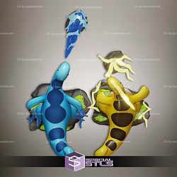 Relaxaurus Lux and Relaxaurus Palworld STL Files