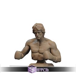 Rocky Balboa Boxing Ring Bust STL Files