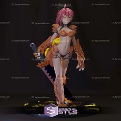 Salamander Monster Girl 212mm STL Files