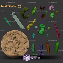 Salamander Monster Girl 212mm STL Files