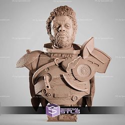 Saw Gerrera Portrait Bust 310mm STL Files