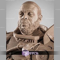 Saw Gerrera Portrait Bust 310mm STL Files