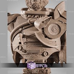 Saw Gerrera Portrait Bust 310mm STL Files