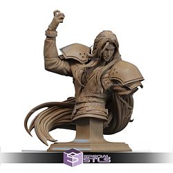 Sephiroth Rock Base Bust STL Files