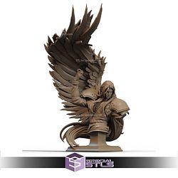 Sephiroth Rock Base Bust STL Files