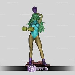 She Hulk with Dumbbell STL Files