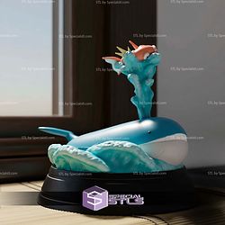 Super Basic Pokemon STL Magikarp and Wailord Team Up