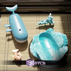 Super Basic Pokemon STL Magikarp and Wailord Team Up