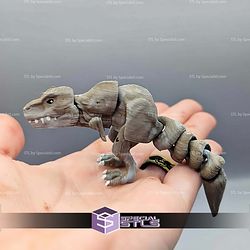 Super Basic STL Baby Flexi T Rex Keychain