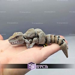 Super Basic STL Baby Flexi T Rex Keychain