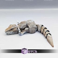 Super Basic STL Baby Flexi T Rex Keychain