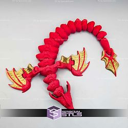 Super Basic STL Flexi Customizable Modular Dragon