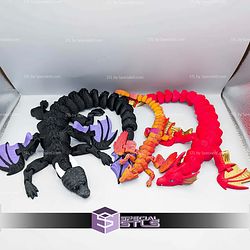Super Basic STL Flexi Customizable Modular Dragon