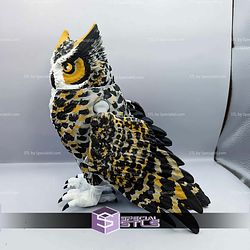 Super Basic STL Flexi Great Horned Owl