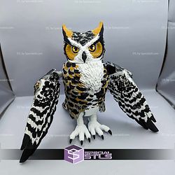 Super Basic STL Flexi Great Horned Owl