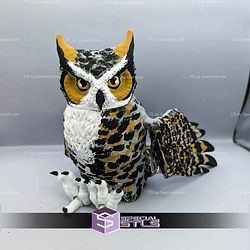 Super Basic STL Flexi Great Horned Owl