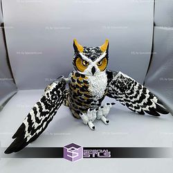 Super Basic STL Flexi Great Horned Owl