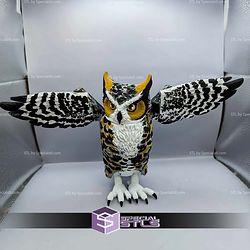 Super Basic STL Flexi Great Horned Owl