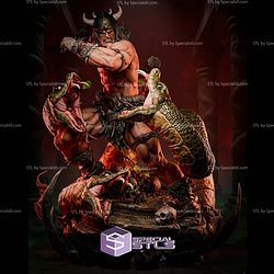 Conan the Barbarian Three Headed Monster STL Files