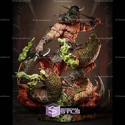 Conan the Barbarian Three Headed Monster STL Files