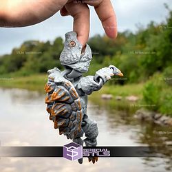 Basic STL Articulated Alligator Snapping Turtle