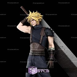 Cloud Strife Standalone 330mm STL Files