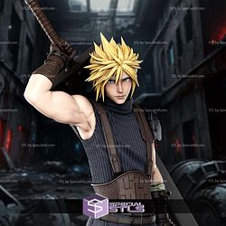 Cloud Strife Standalone 330mm STL Files