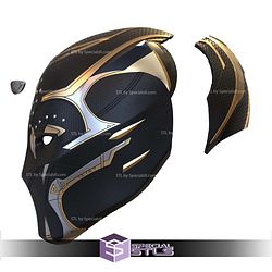 Cosplay STL Files Black Panther Shuri Helmet V2