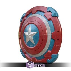 Cosplay STL Files Captain America Shield Marvel Rivals V2